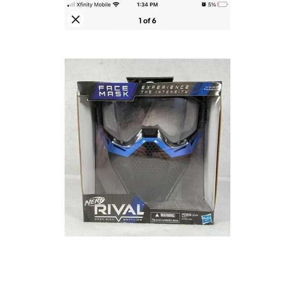 Néw sealed nerf rival face mask - Picture 1 of 2